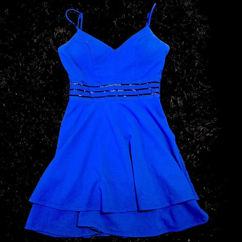 Royal blue dress